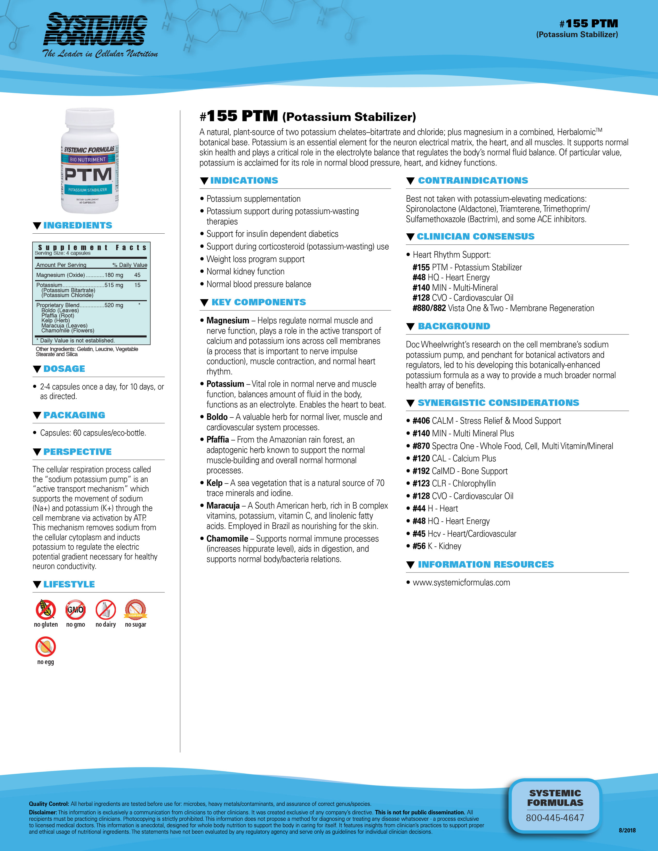 #155 PTM (Potassium Stabilizer)