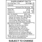 Derma Serum - supplement facts - subject to change